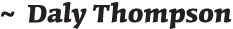 Daly Thompson signature
