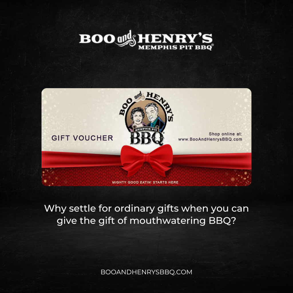 e-Gift Card for Boo and Henry's BBQ® - Boo and Henry's BBQ ® Products & Restaurant