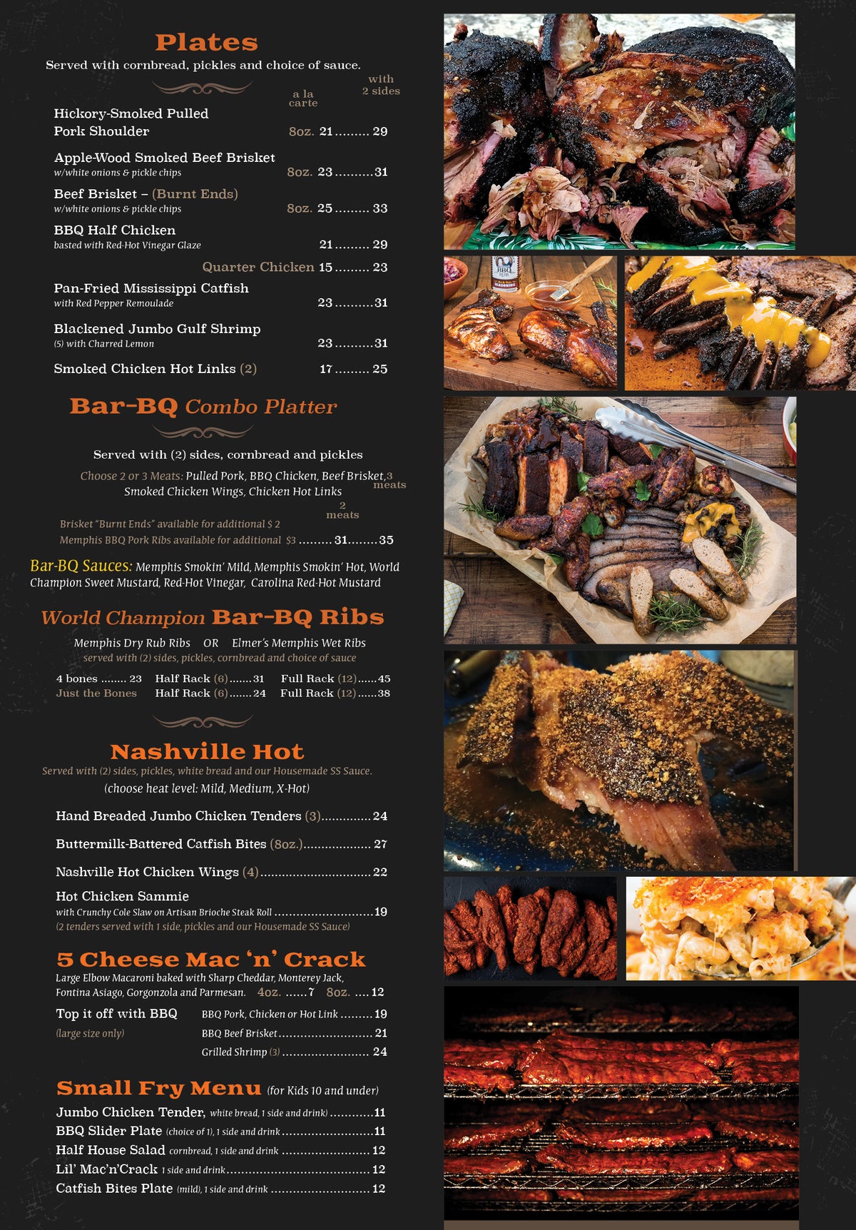Menu – Boo and Henry's BBQ
