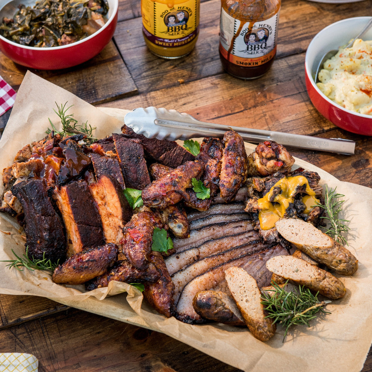Smokin' Mild BBQ Sauce 4-Pack - Boo and Henry's BBQ ® Products & Restaurant