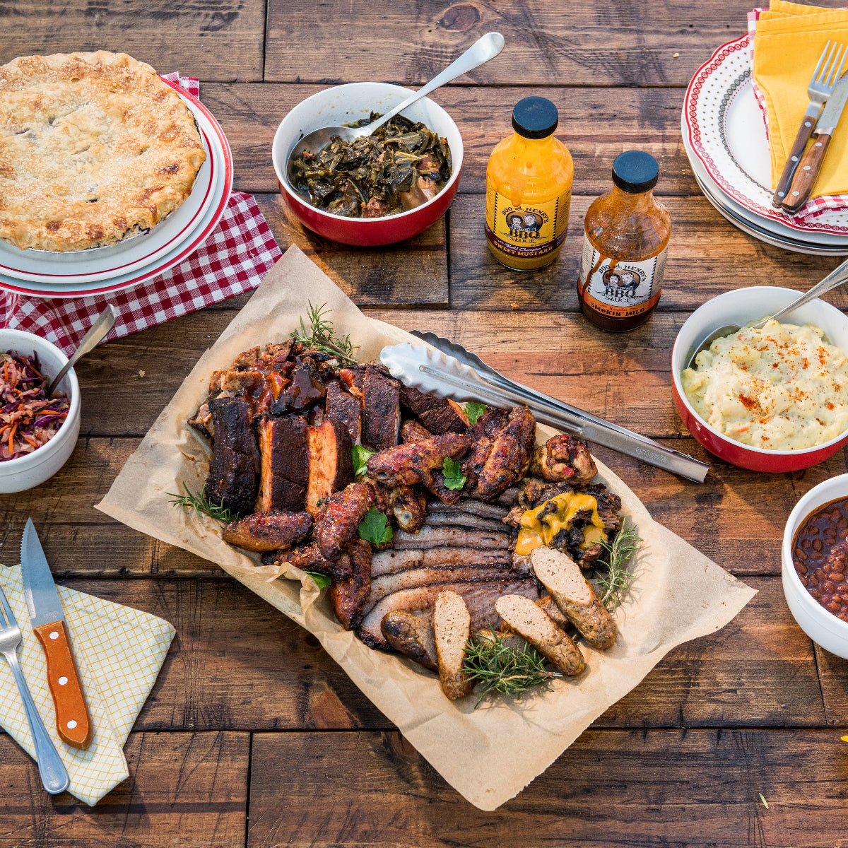 BBQ NOT SO HOT Variety 4-Pack - Boo and Henry's BBQ ® Products & Restaurant