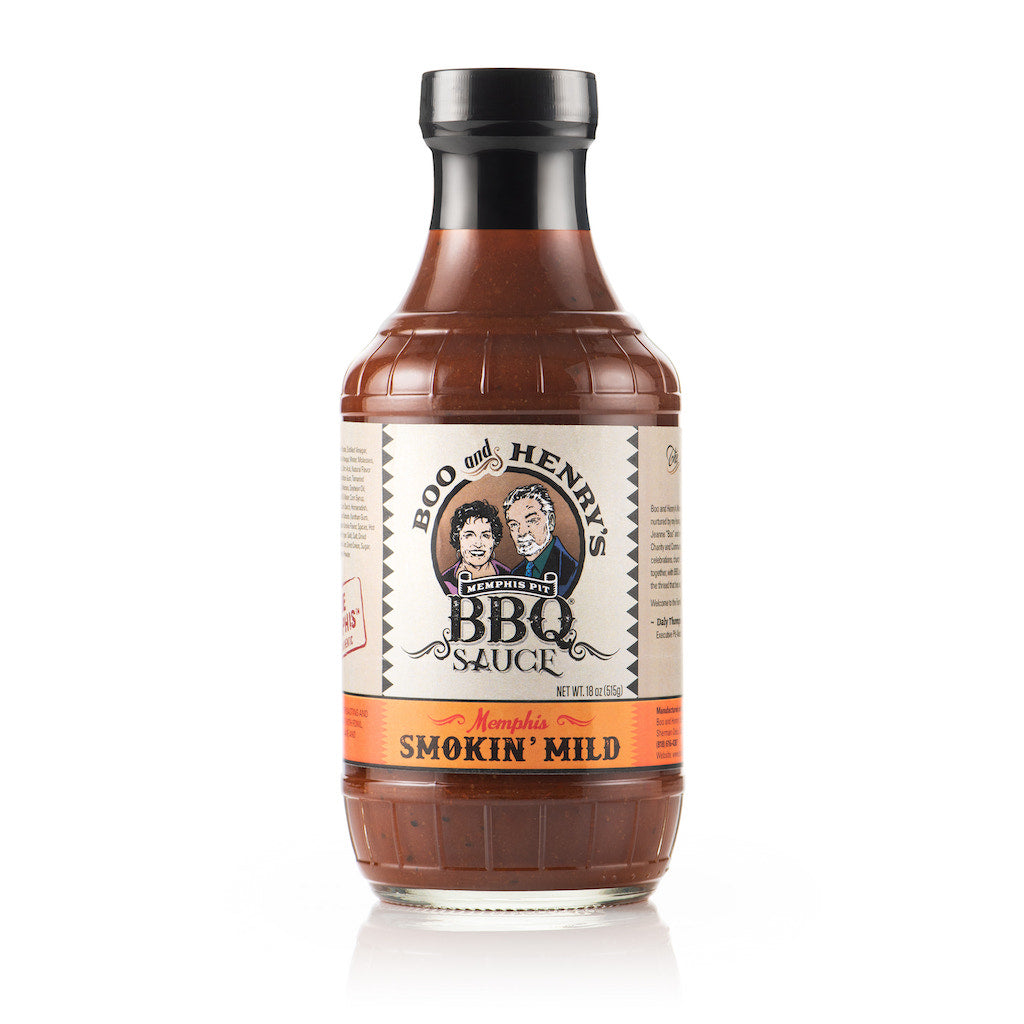 Boo and Henry's Smokin' Mild BBQ Sauce bottle