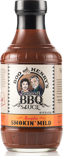 Boo and Henry's Smokin' Mild BBQ Sauce bottle