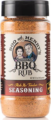 Boo and Henry's BBQ Rub Seasoning 12 ounce bottle