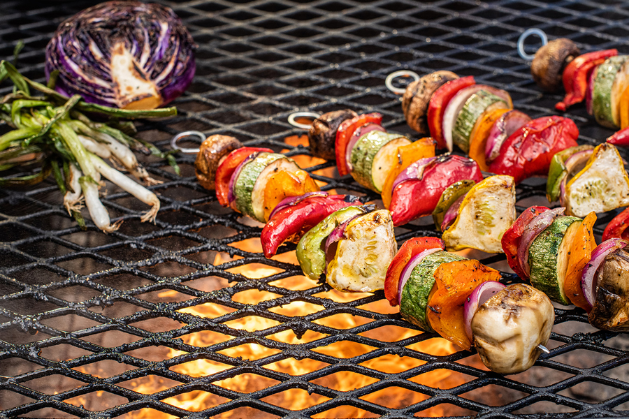 Boo and Henrys BBQ Grilled Veggie Kabobs