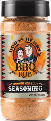 Burnin' Hot Love BBQ Dry Rub Seasoning Bottle