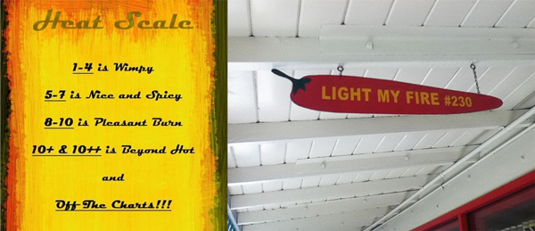Light My Fire Farmer's Market Store Sign and Heat Scale