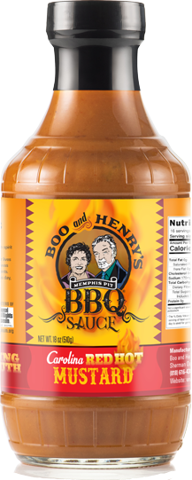 Boo and Henry's BBQ Carolina Red Hot Mustard Sauce
