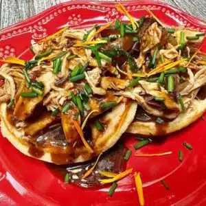 BBQ Chicken and Waffles by ok2eatcupcake