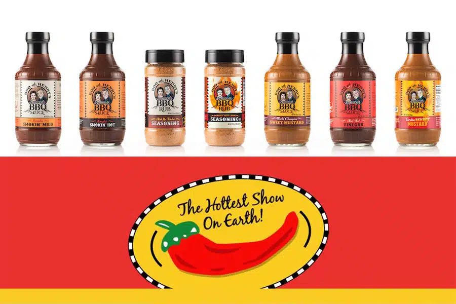 Boo and Henry's BBQ 7 Product Lineup for 2023 featured at the Fiery Foods and BBQ Show