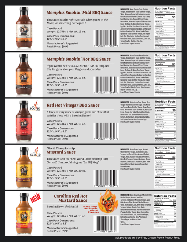 Boo and Henry's BBq 7-Product SELL SHEET NEW PRICES DEC 2023 The Sauces Page 2