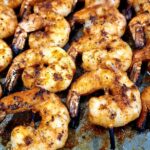 Boo and Henry's BBQ Jumbo Shrimp Salad - grilled blackened shrimp fresh off the grill