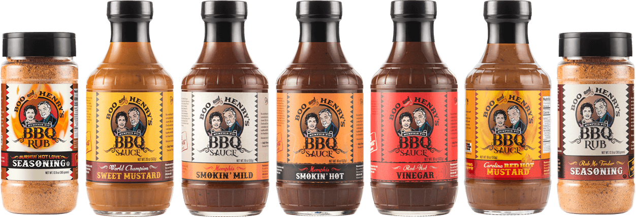 Boo and Henrys BBQ Sauces and Dry Rub Seasonings
